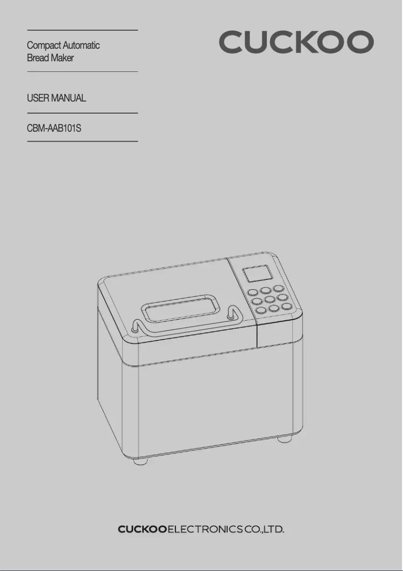Image de la première page du manuel de l'appareil CBM-AAB101S