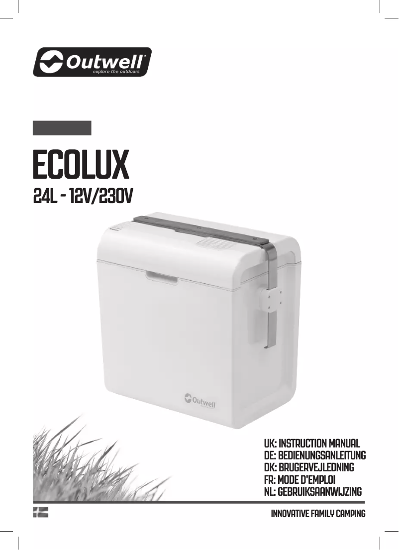 Page 1 de la notice Manuel utilisateur Outwell Ecolux 24L