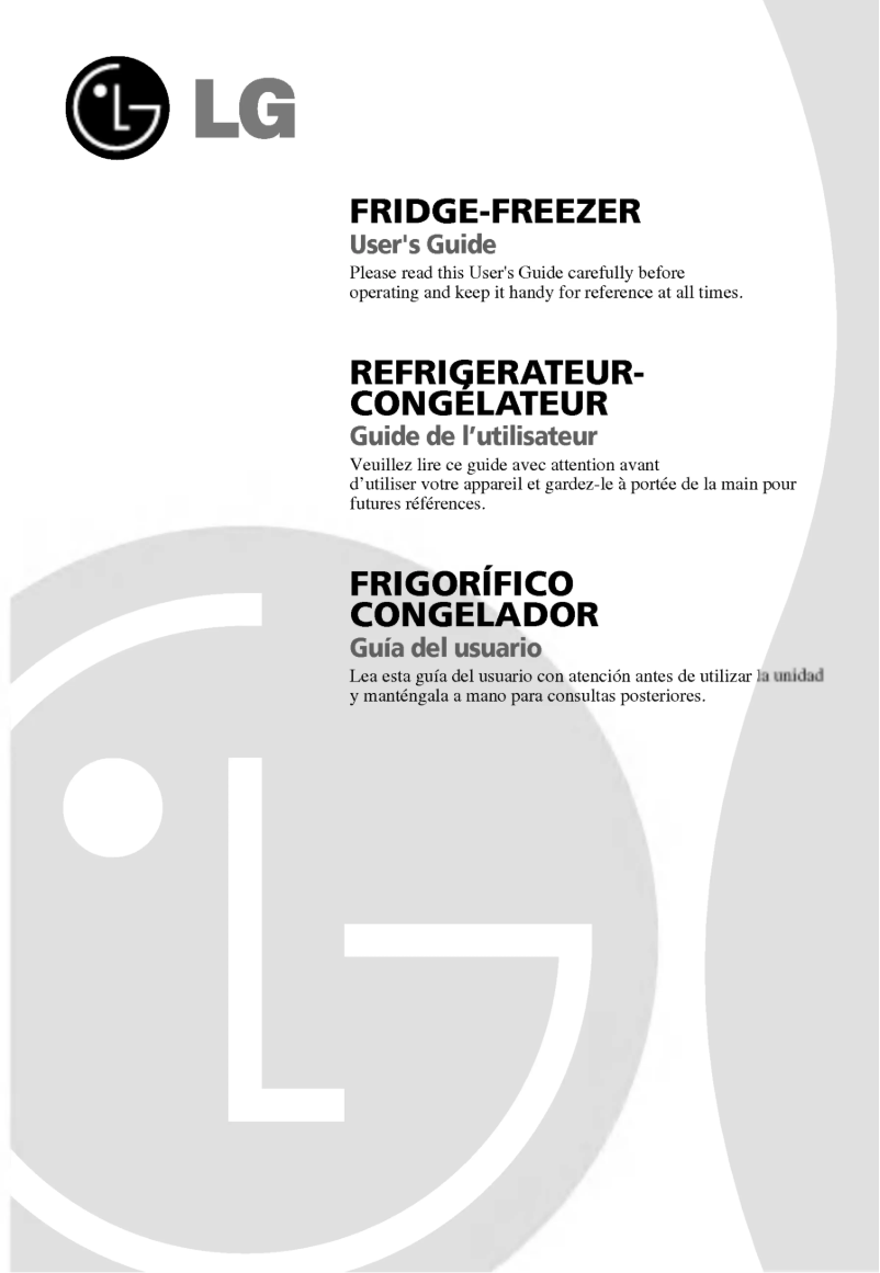 Page 1 de la notice Manuel utilisateur LG GR-429GLQ