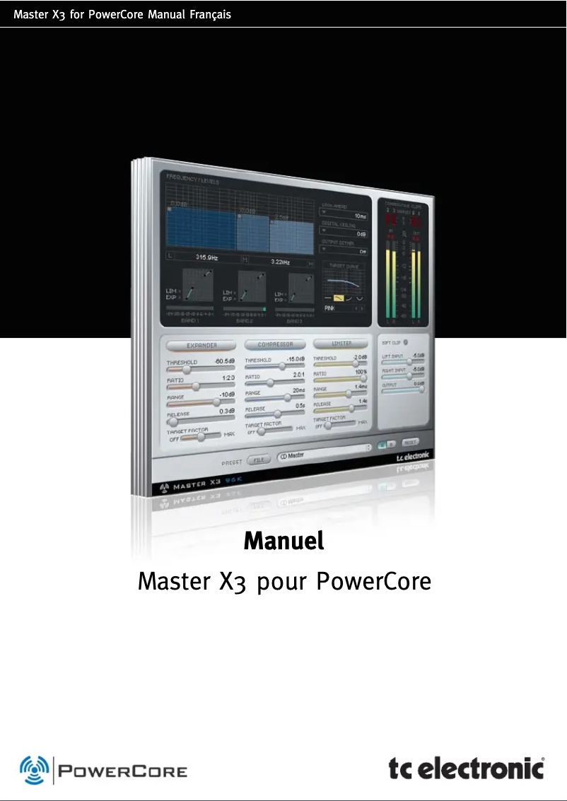 Page n°1 - Manuel utilisateur TC Electronic Master X3