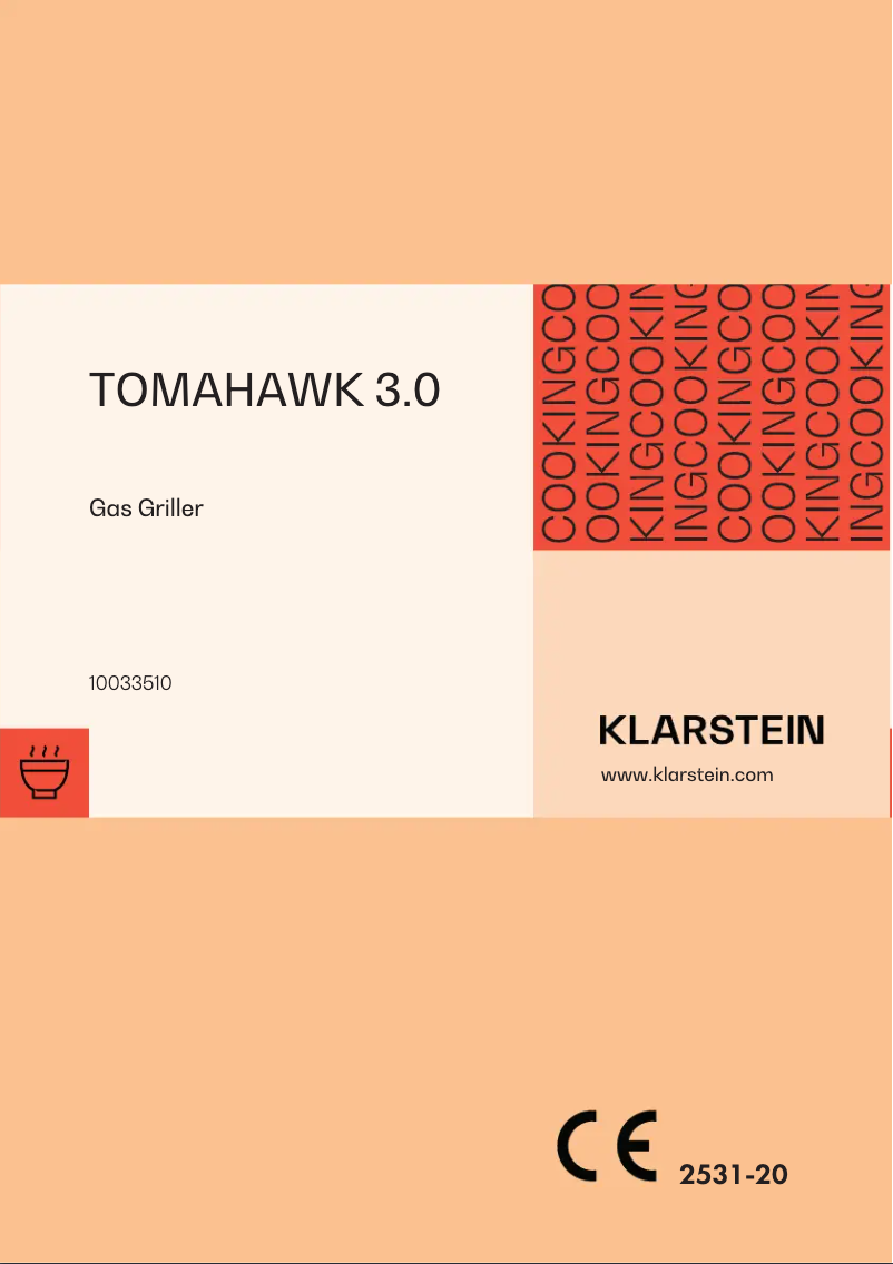 Page 1 de la notice Manuel utilisateur Klarstein Tomahawk 3.0