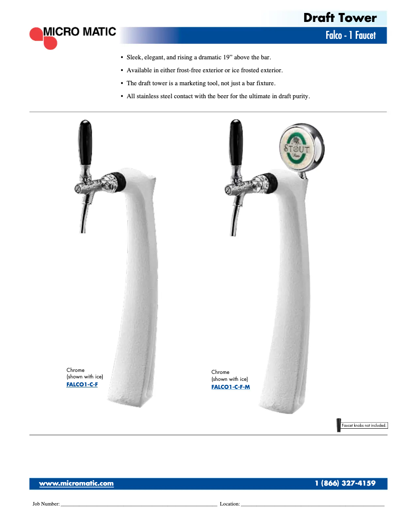 Page 1 de la notice Manuel utilisateur Micro Matic FALCO1-M