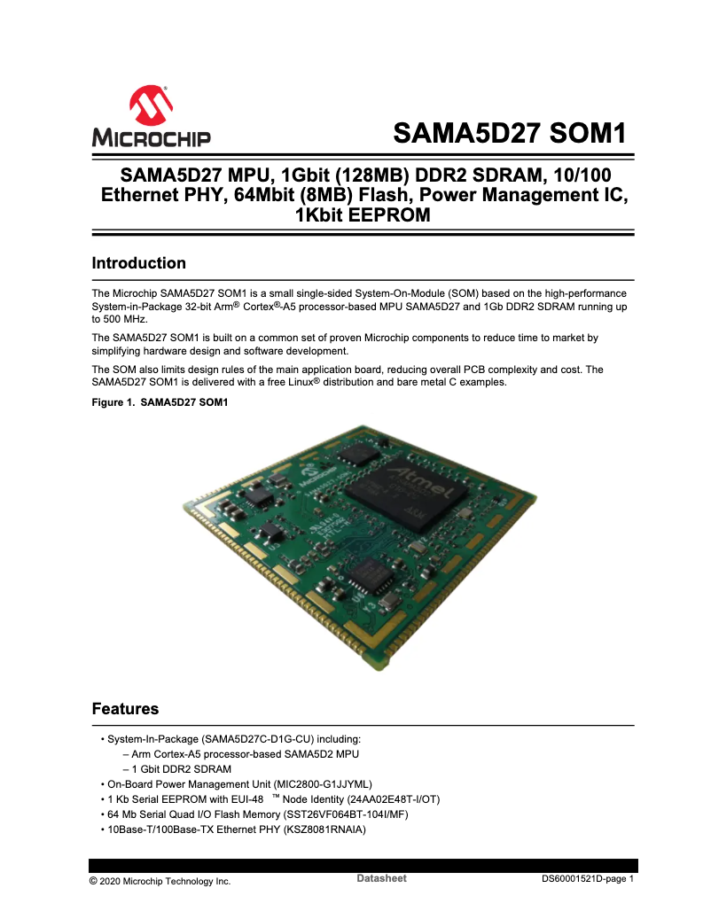 Page 1 de la notice Fiche technique Microchip MIC2800