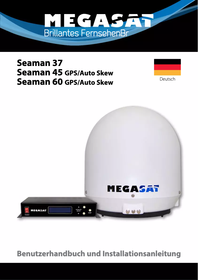 Page 1 de la notice Manuel utilisateur Megasat Seaman 45 GPS-Auto Skew