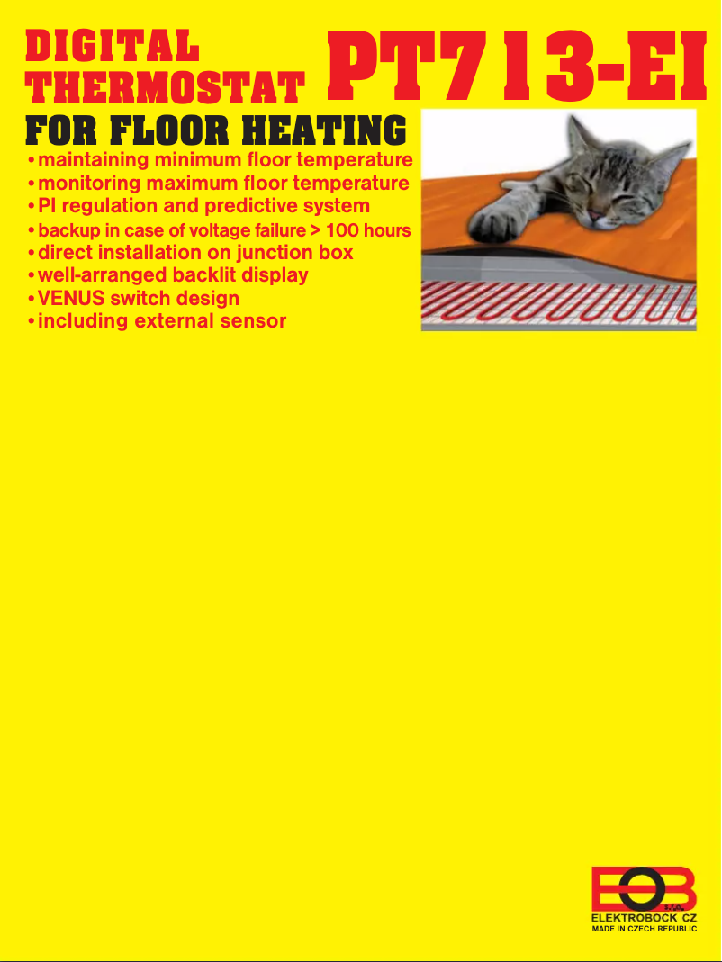 Page 1 de la notice Manuel utilisateur Elektrobock PT713-EI