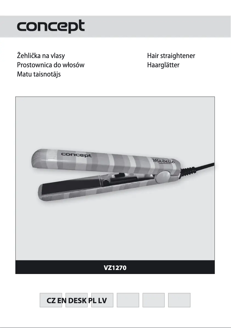 Imagen de la primera página del manual del dispositivo VZ-1270