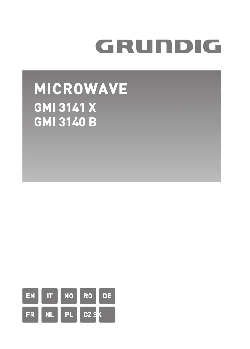 Page n°1 - Manuel utilisateur Grundig GMI11311DX