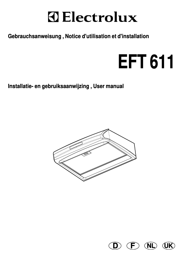Image de la première page du manuel de l'appareil EFT611