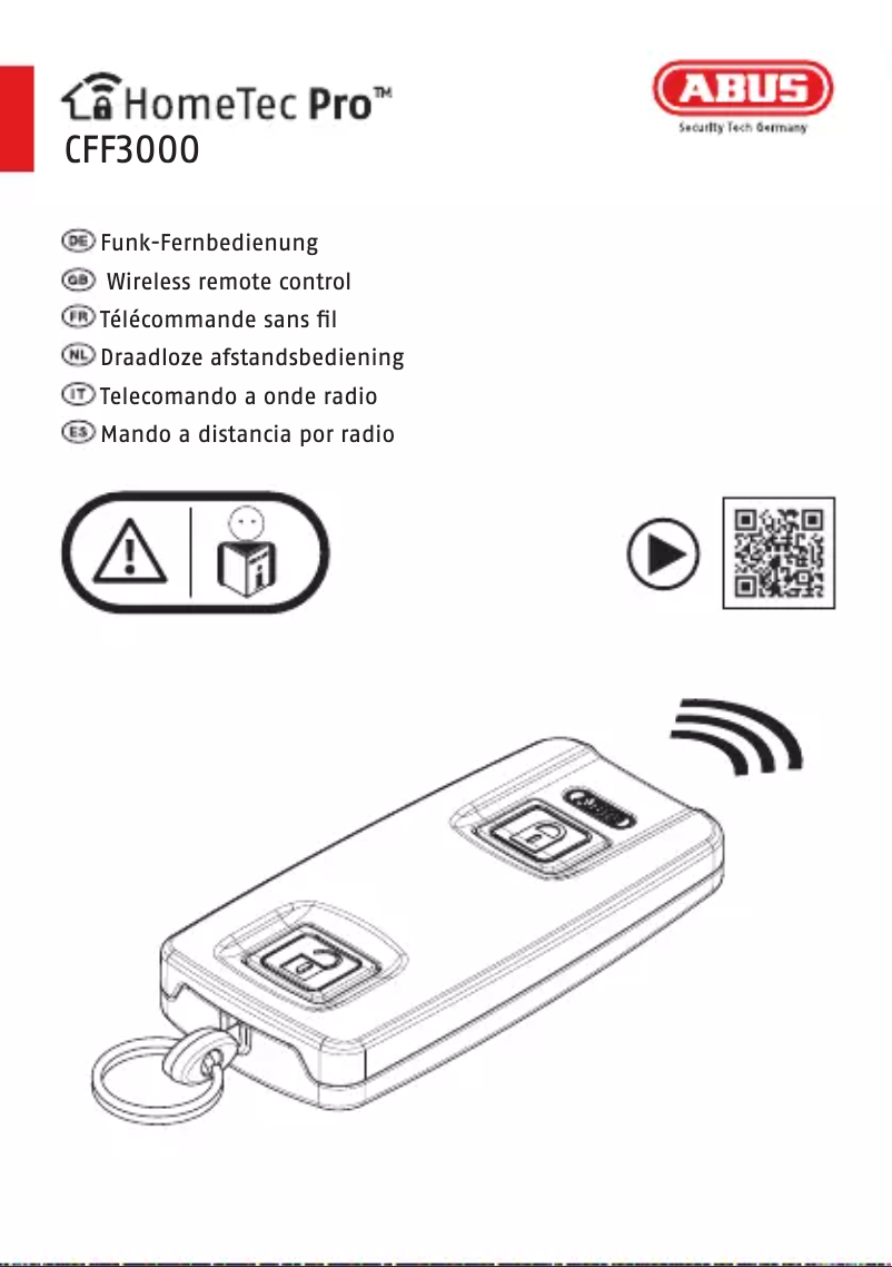 Image de la première page du manuel de l'appareil HomeTec Pro CFF3000