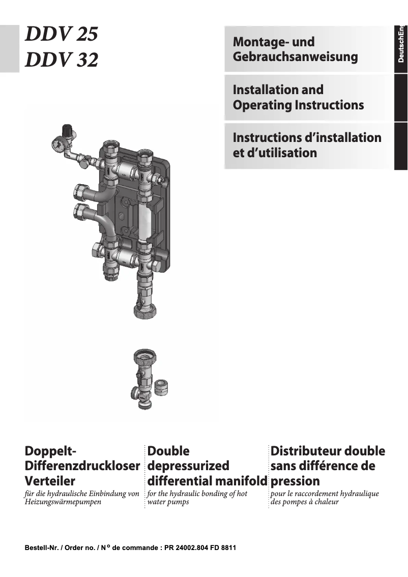 Page 1 de la notice Manuel utilisateur Dimplex DDV25