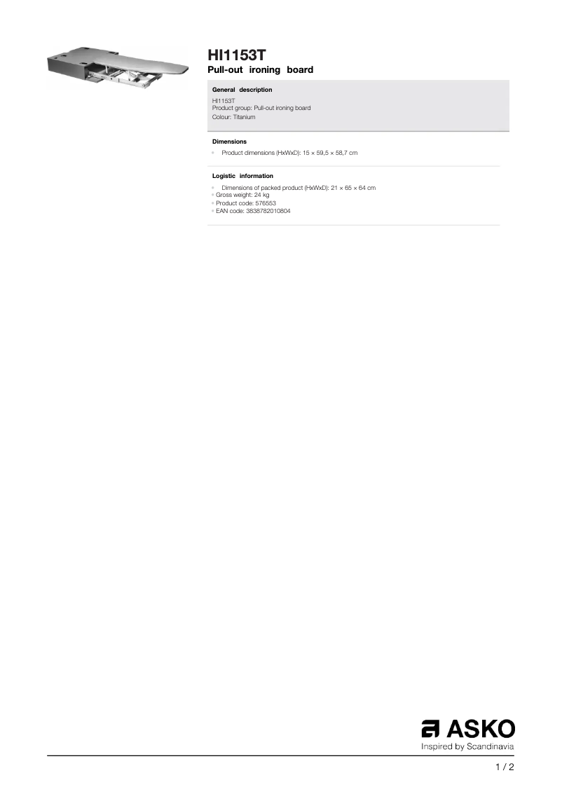 Image de la première page du manuel de l'appareil HI1153T