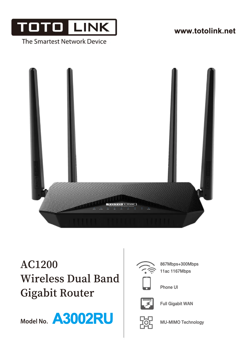 Image de la première page du manuel de l'appareil A3002RU V3