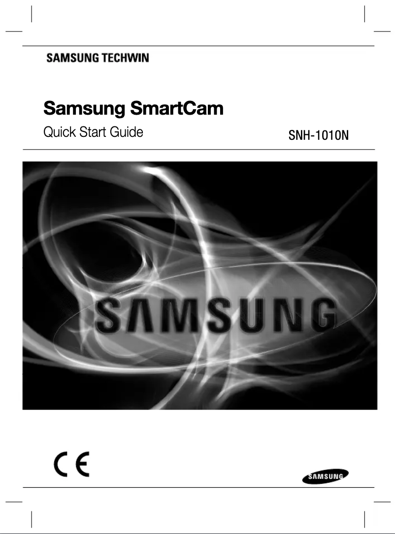 Page 1 de la notice Guide d'installation Samsung SmartCam SNH1010