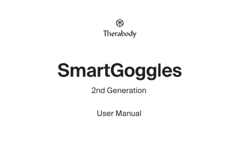 Page n°1 - Manuel utilisateur Therabody SmartGoggles