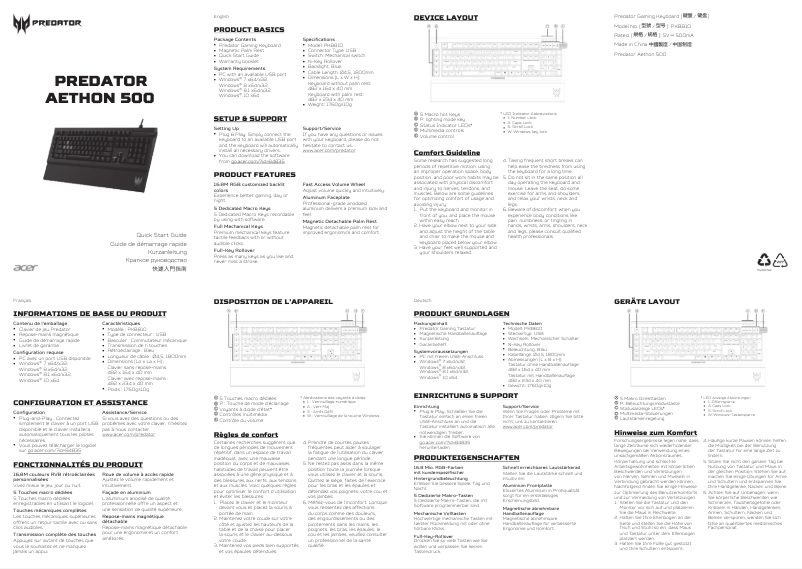 Page n°1 - Manuel utilisateur Acer Predator Aethon 500