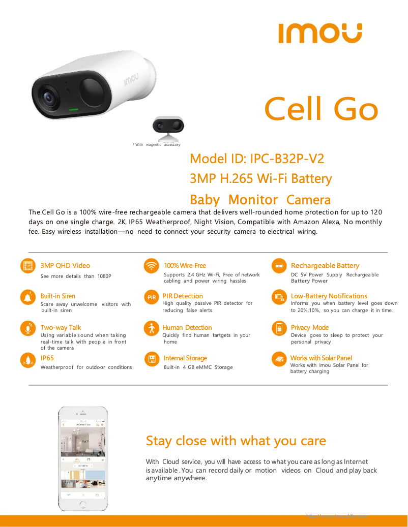 Page n°1 - Manuel utilisateur Imou Cell Go