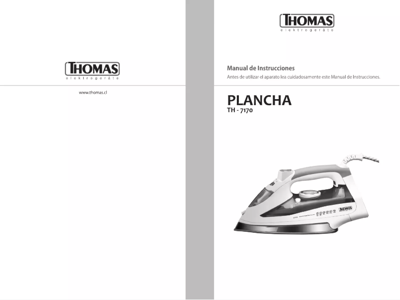 Page n°1 - Manuel utilisateur Thomas TH-7170