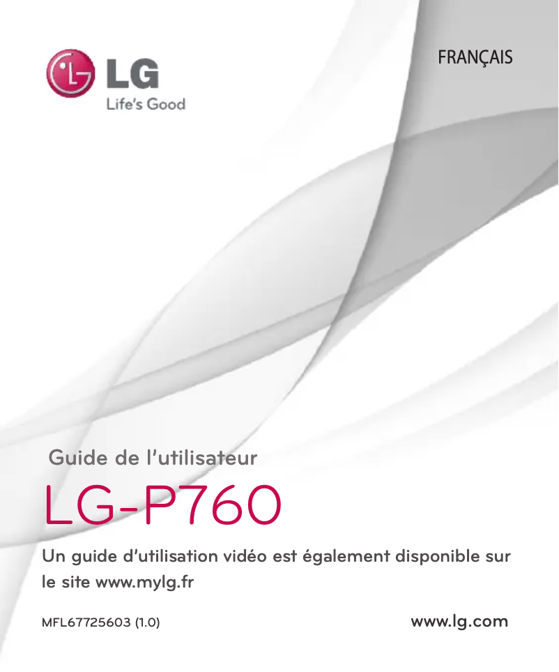 Page n°1 - Manuel utilisateur LG L9 P760