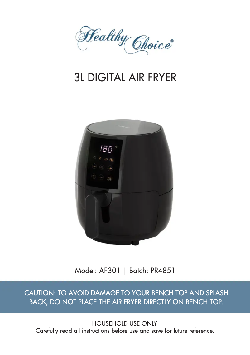 Image de la première page du manuel de l'appareil AF301