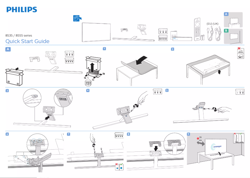 Image de la première page du manuel de l'appareil 65PUS8535