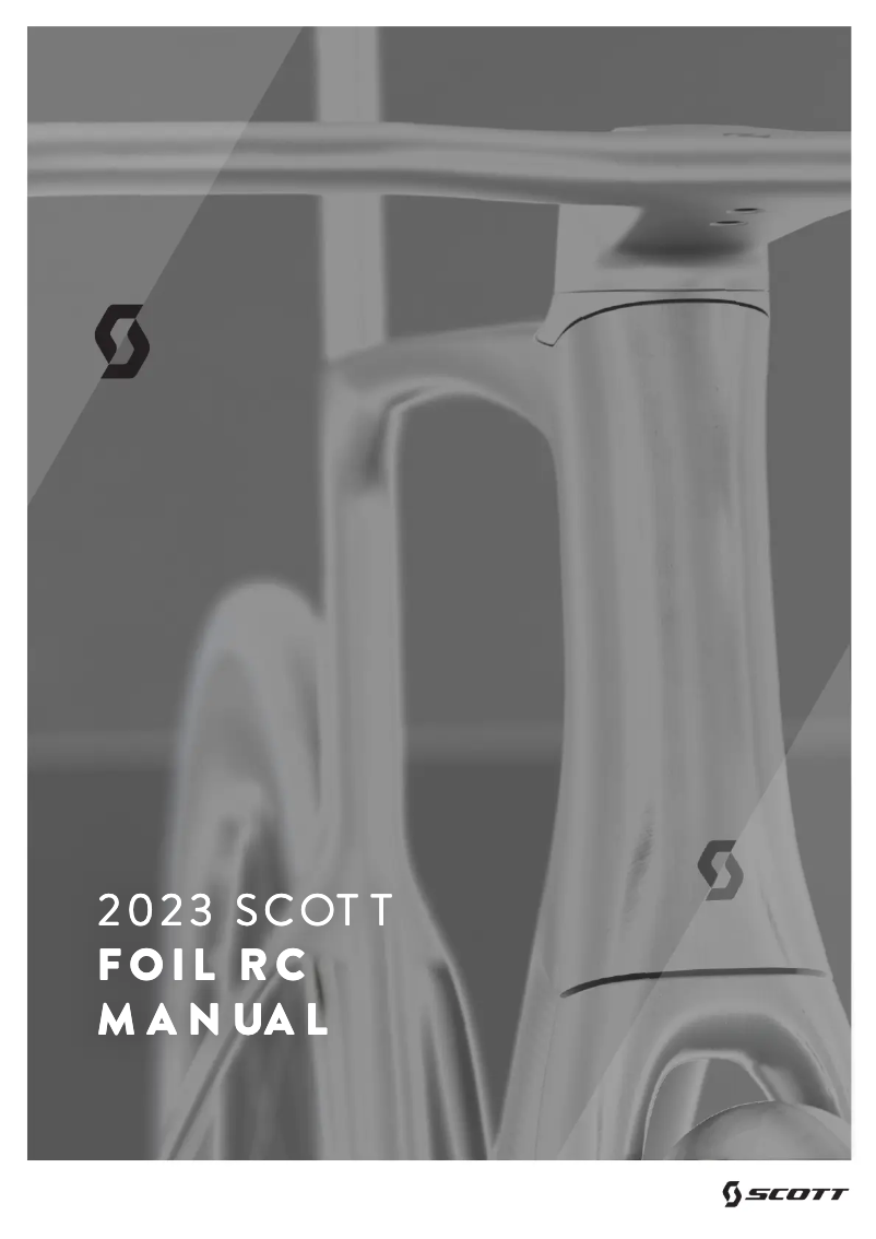 Page 1 de la notice Manuel utilisateur Scott Foil RC Supersonic HMX Frame set