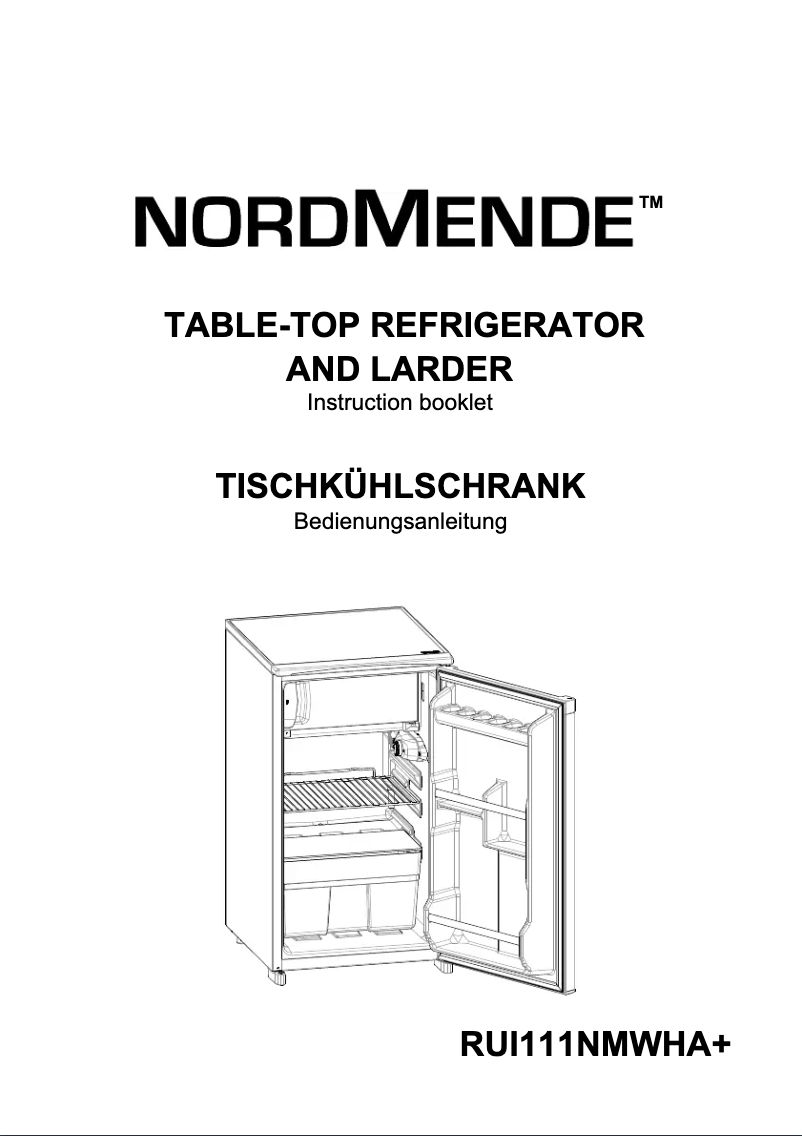 Page n°1 - Manuel utilisateur Nordmende RUI111NMWHAPLUS