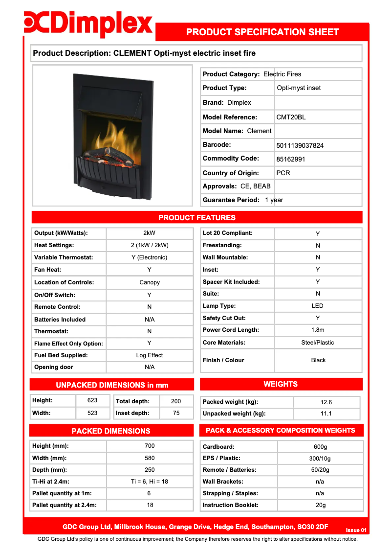 Image de la première page du manuel de l'appareil CMT20BL
