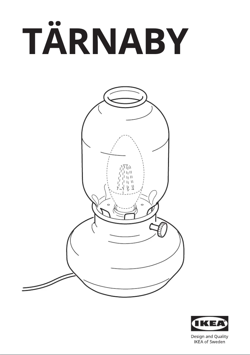 Imagen de la primera página del manual del dispositivo TÄRNABY 905.150.66