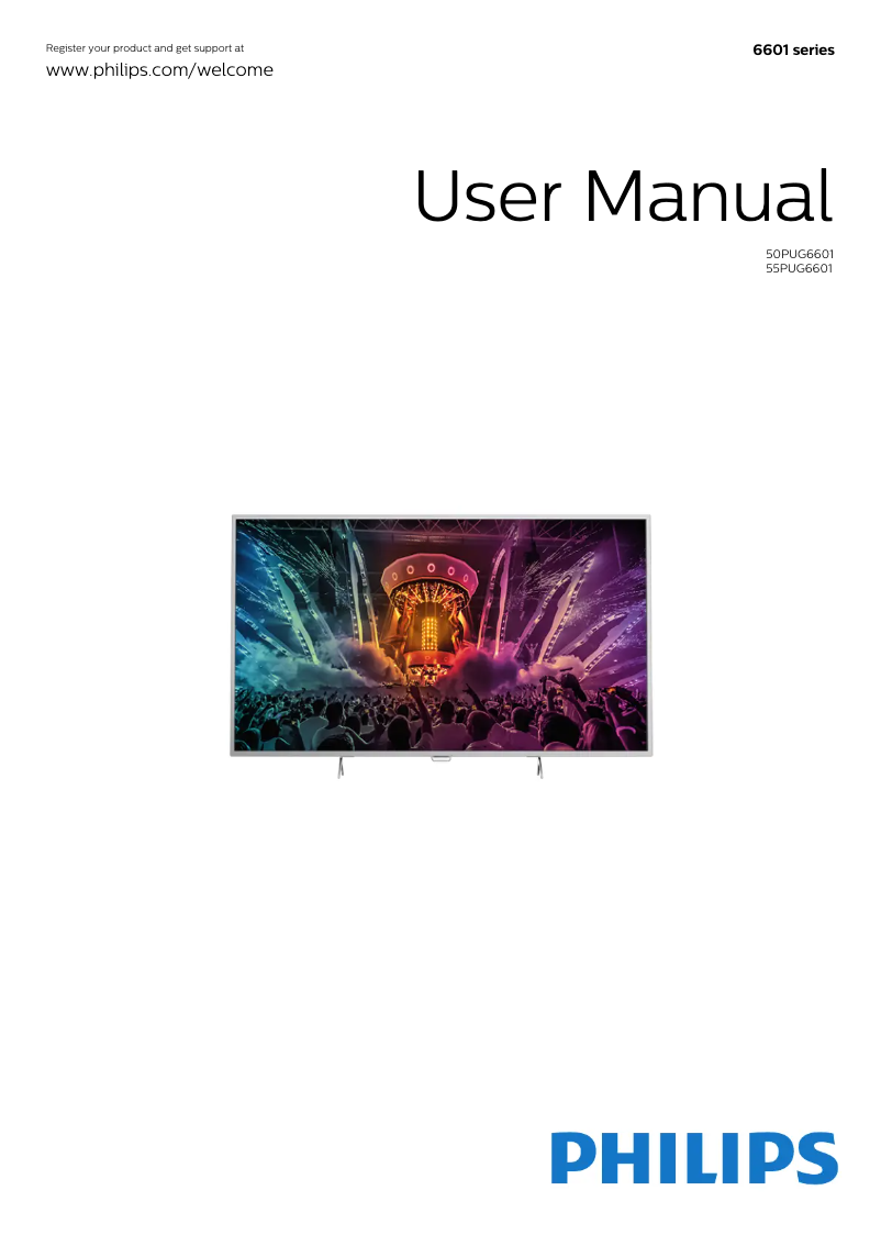 Page n°1 - Manuel utilisateur Philips 6600 series 55PUG6601
