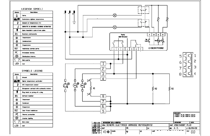 Page n°1 - Schéma de câblage MBM A140BTG