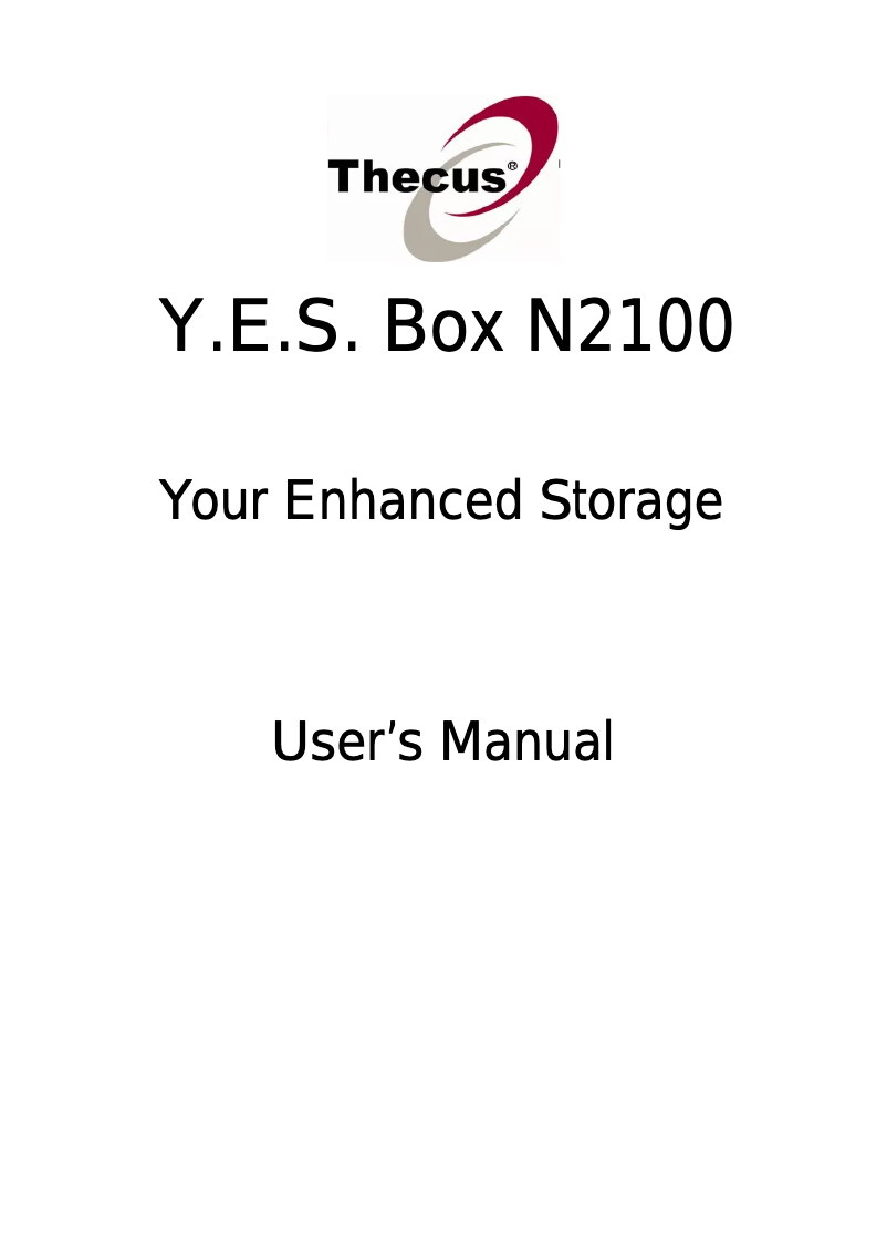 Image de la première page du manuel de l'appareil N2100BM