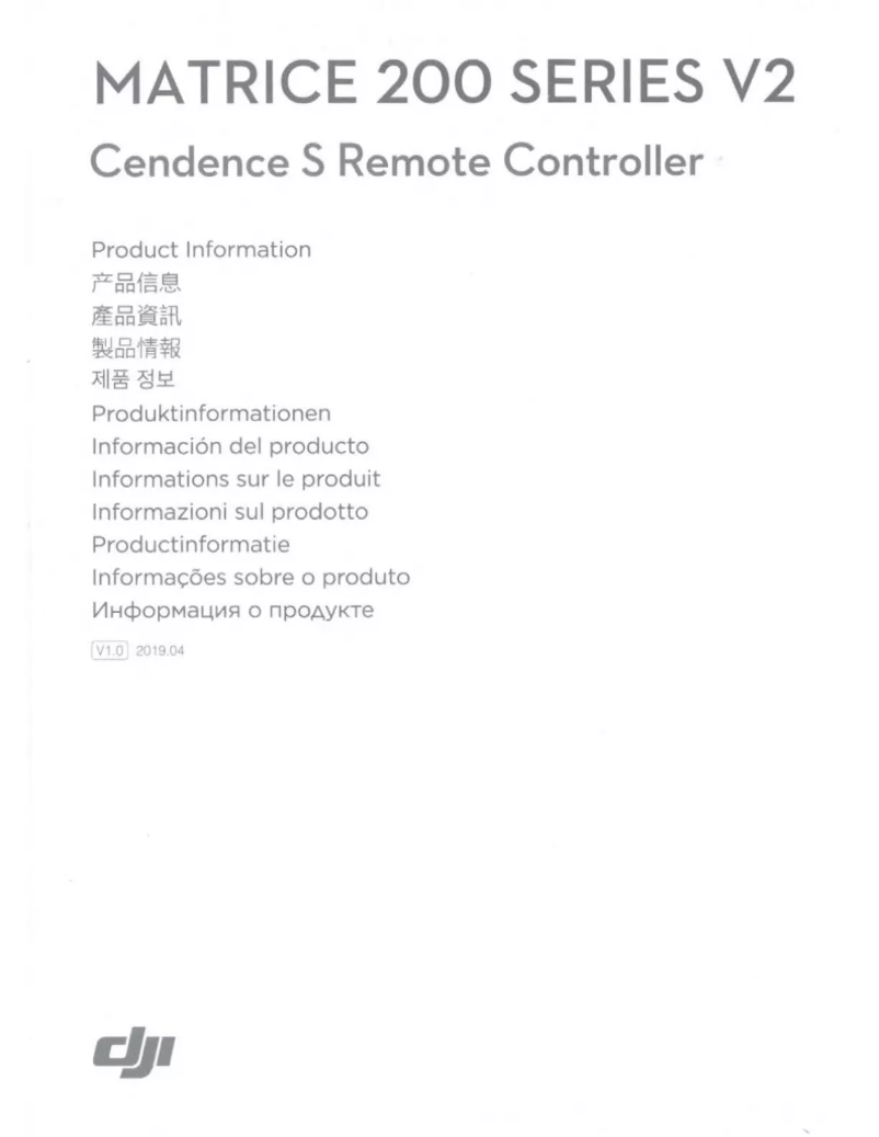 Page n°1 - Manuel utilisateur DJI Cendence S Remote Controller
