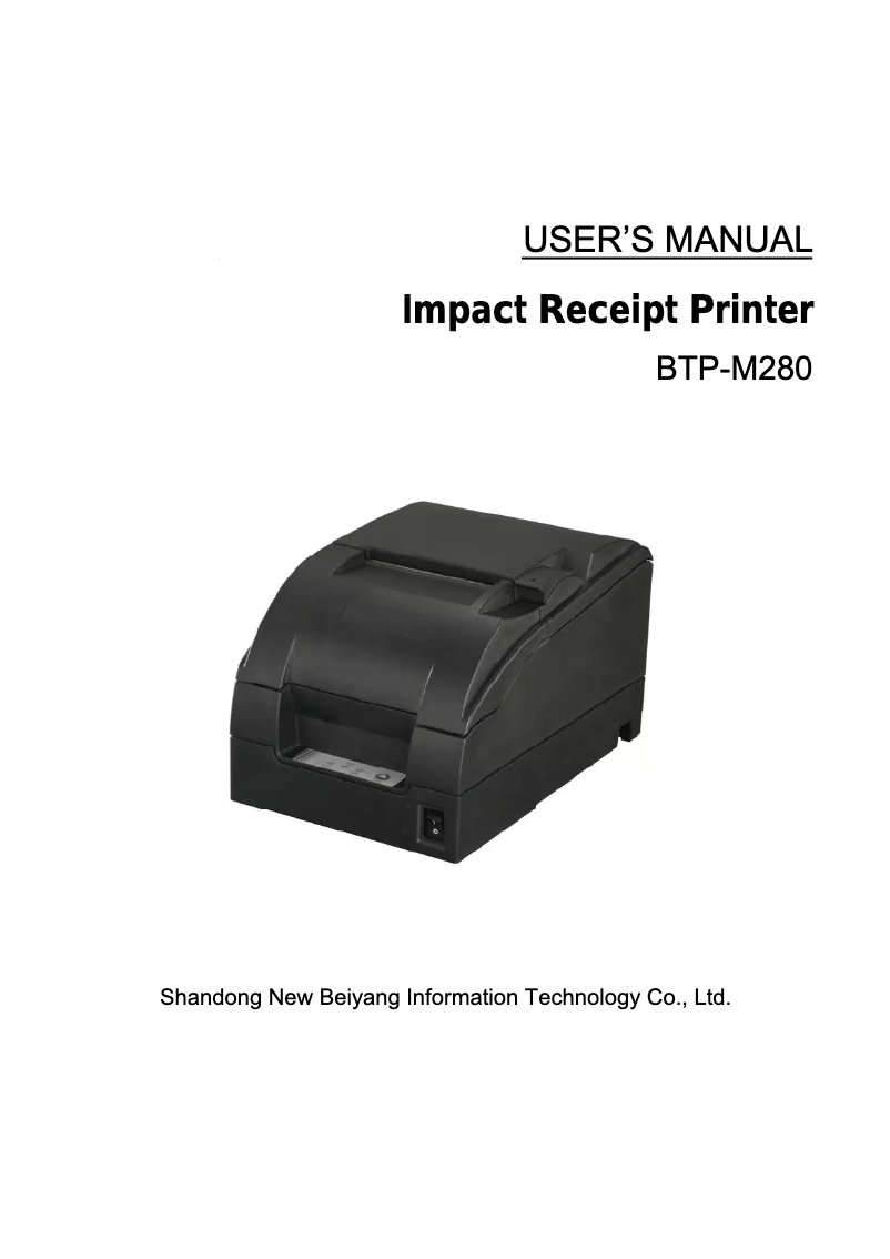 Page n°1 - Manuel utilisateur Orient Technologies M280D