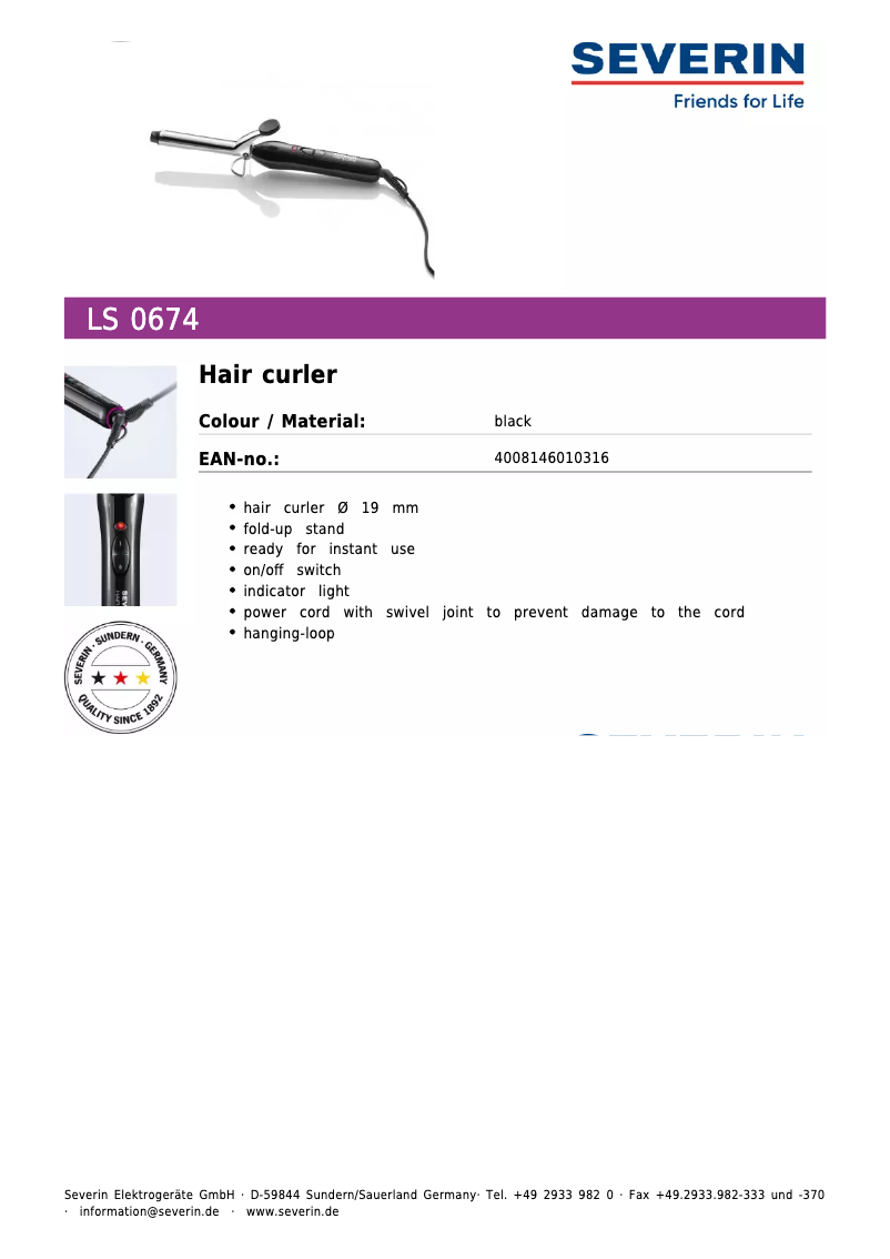 Image de la première page du manuel de l'appareil LS 0674