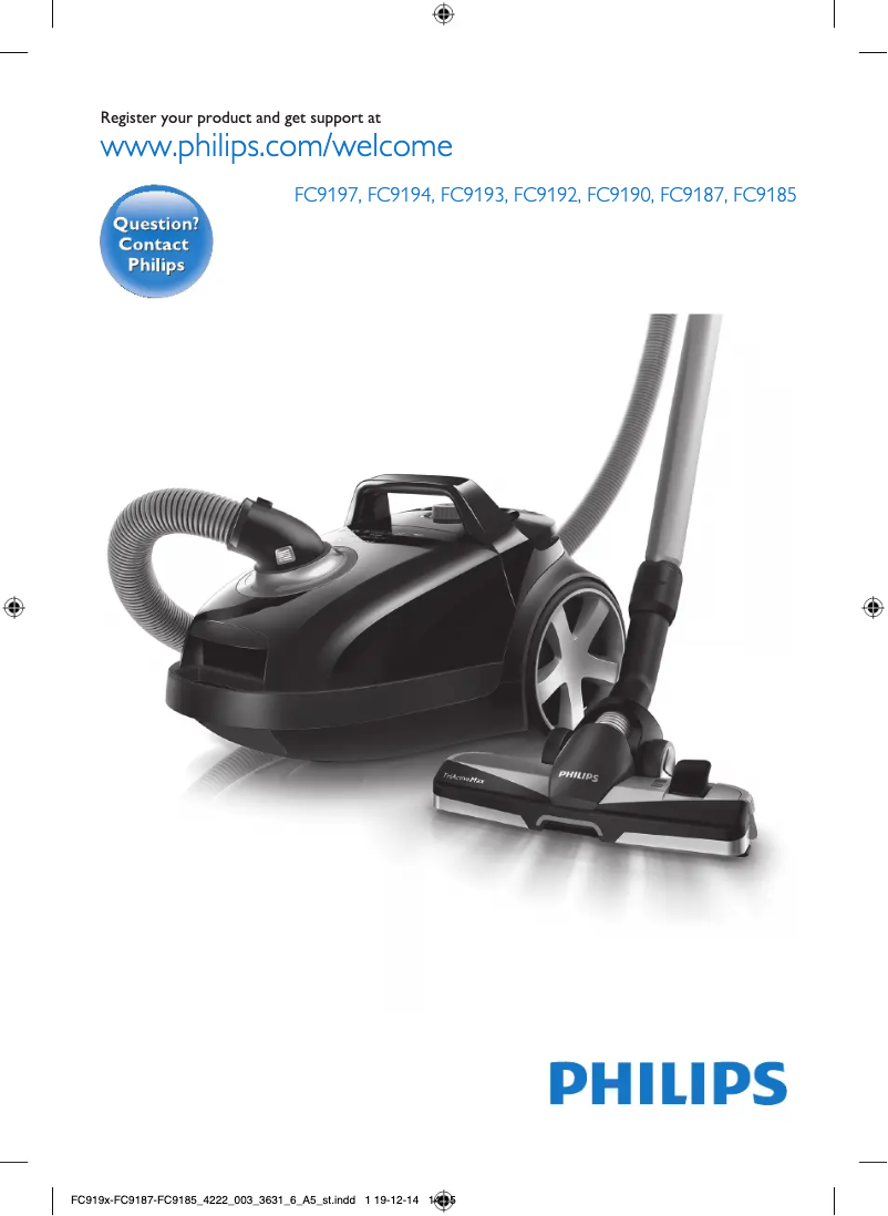 Image de la première page du manuel de l'appareil Performer Expert FC9193