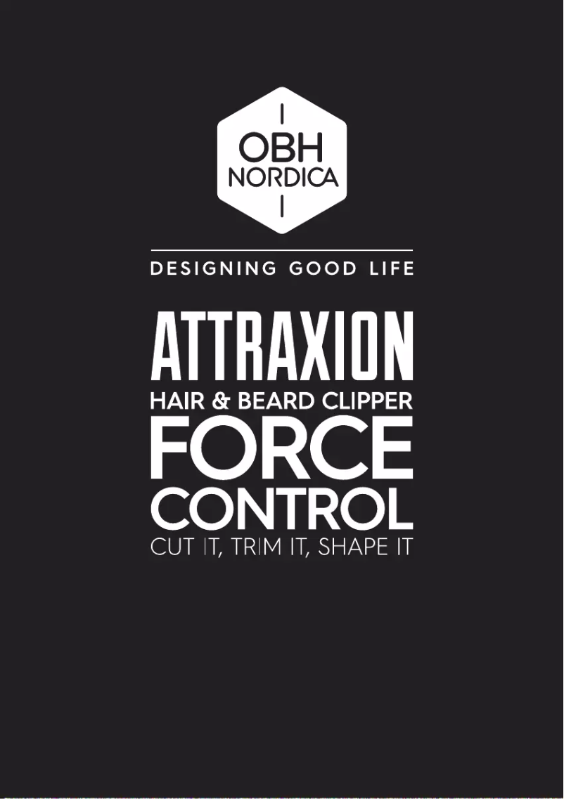 Image de la première page du manuel de l'appareil Attraxion Force Control 5591