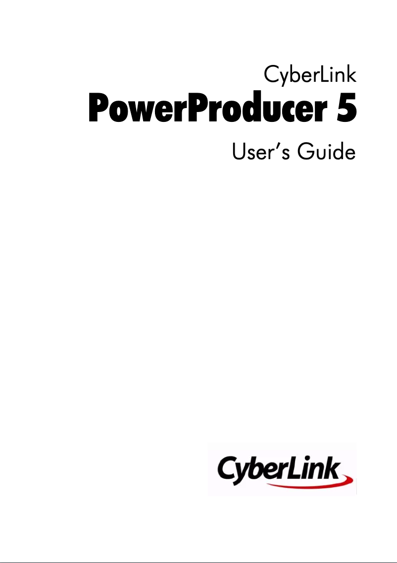 Página 1 del manual Manual de usuario Cyberlink PowerProducer 5