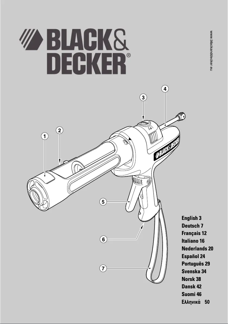 Page 1 de la notice Manuel utilisateur Black & Decker CG100