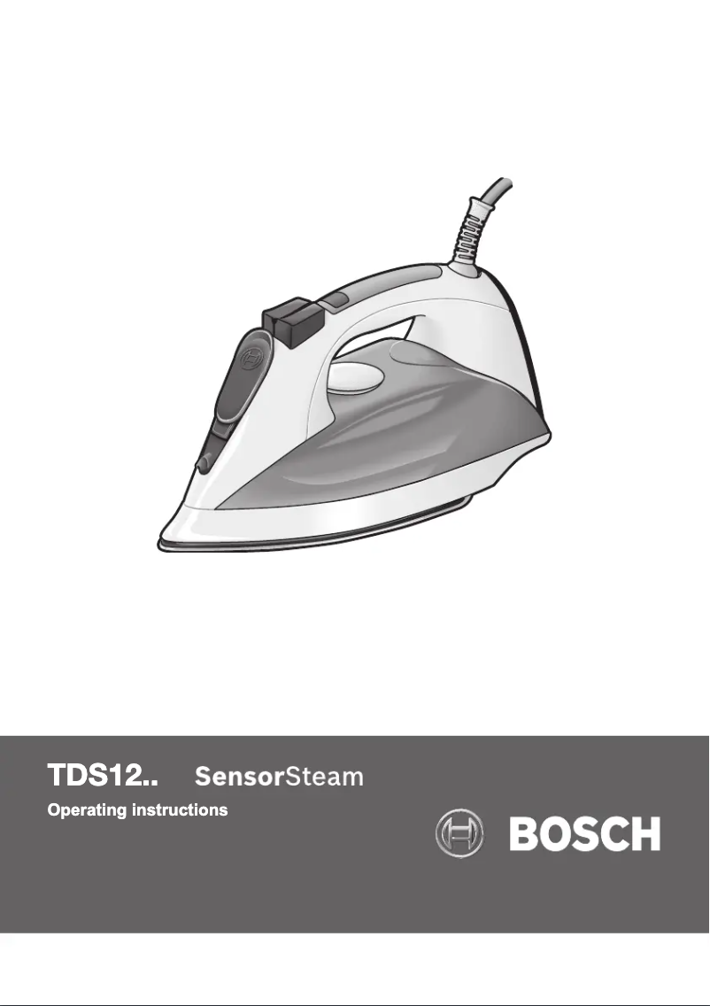 Page 1 de la notice Manuel utilisateur Bosch SensorSteam Power TDS1220GB