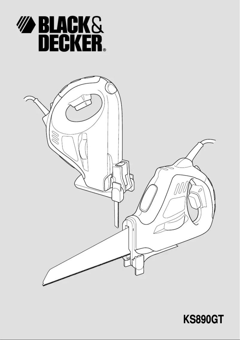Page 1 de la notice Manuel utilisateur Black & Decker KS890EGT