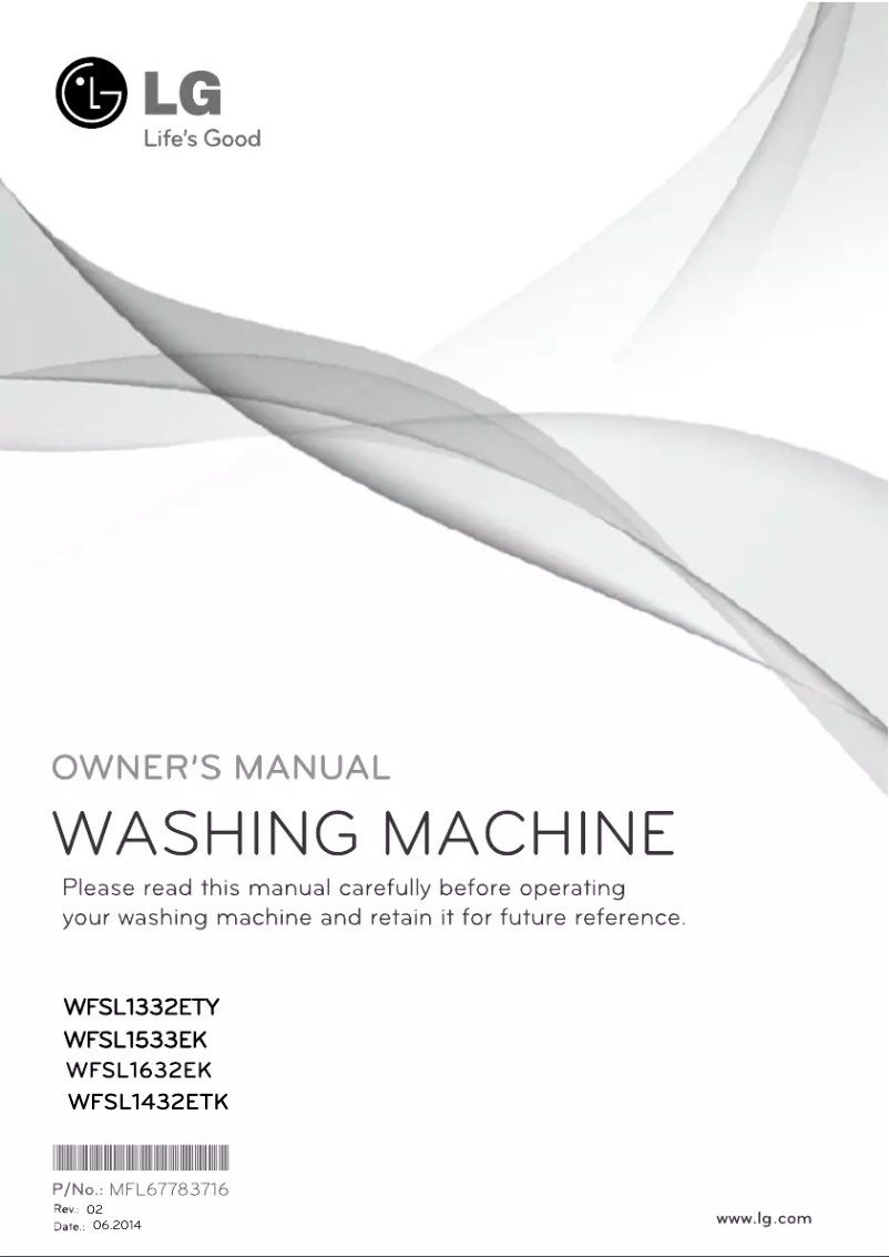 Image de la première page du manuel de l'appareil WFSL1432ETK