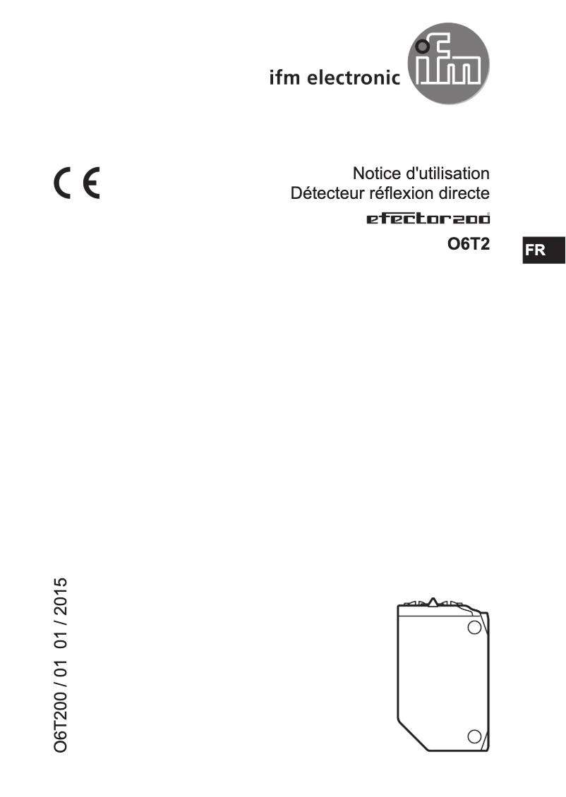 Page n°1 - Manuel utilisateur IFM O6T207