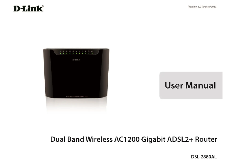 Page n°1 - Manuel utilisateur D-Link DSL-2880AL