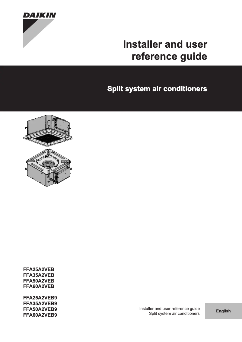 Imagen de la primera página del manual del dispositivo FFA35A