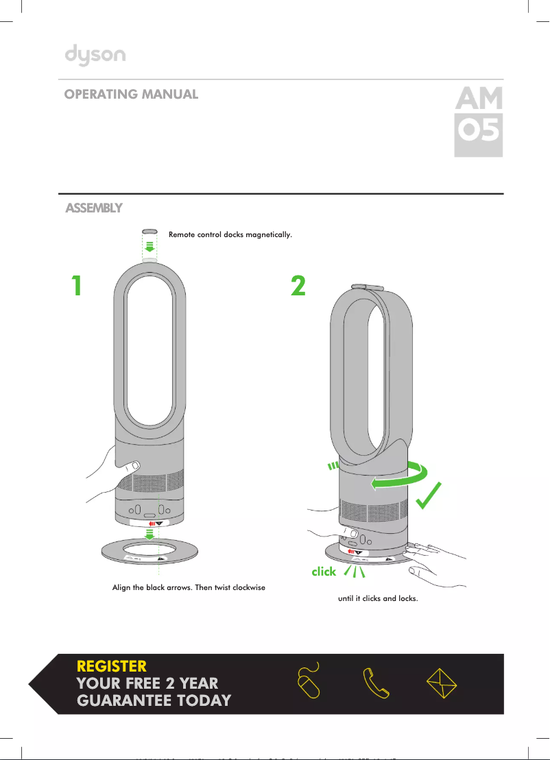 Page 1 de la notice Manuel utilisateur Dyson Hot+Cool AM05