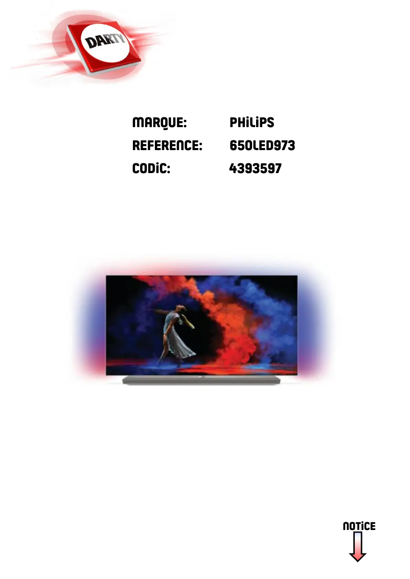 Page n°1 - Manuel utilisateur Philips 65OLED973