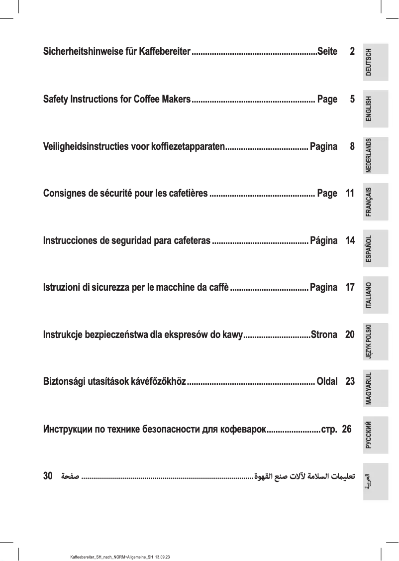 Page 1 de la notice Instructions / montage Clatronic KA 3356