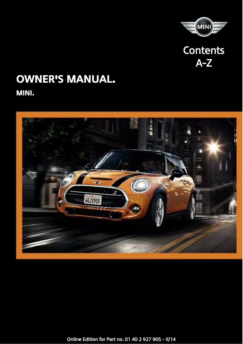 Image de la première page du manuel de l'appareil Cooper (2014)