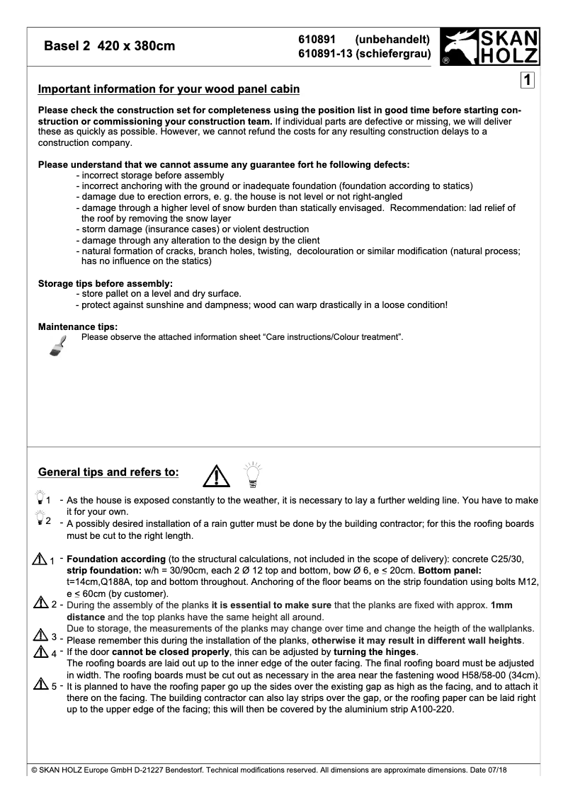 Página 1 del manual Manual de usuario Skan Holz Basel 2