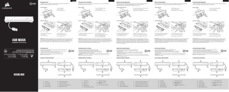 Page 1 de la notice Mode d'emploi Corsair iCUE Nexus